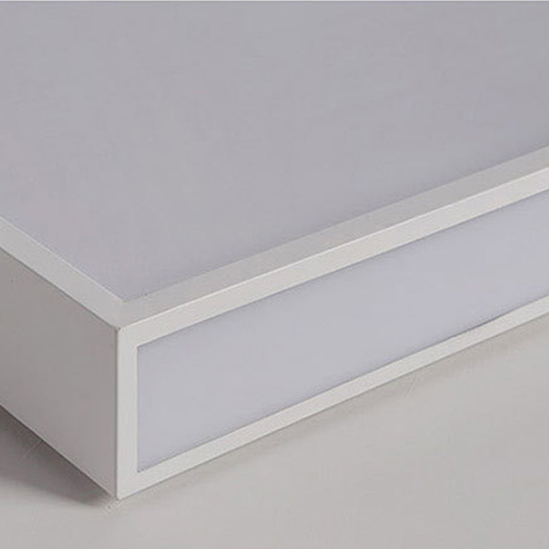 Lámpara de techo rectangular moderna con pantalla acrílica para sala de estar