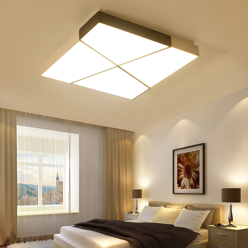 Modern Geometric LED Flushmount Ceiling Light Fixtures for Living Room
