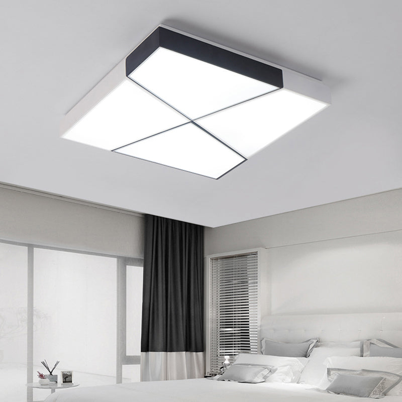 Modern Geometric LED Flushmount Ceiling Light Fixtures for Living Room