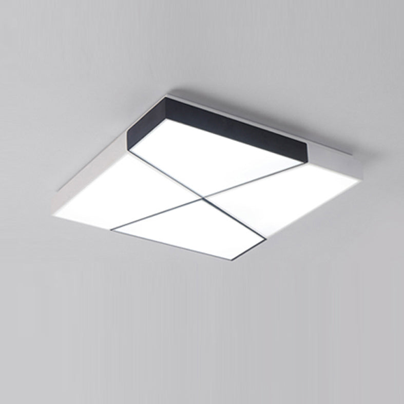 Modern Geometric LED Flushmount Ceiling Light Fixtures for Living Room
