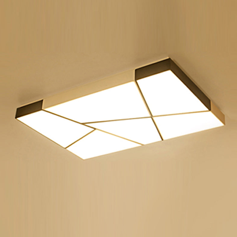 Modern Geometric LED Flushmount Ceiling Light Fixtures for Living Room