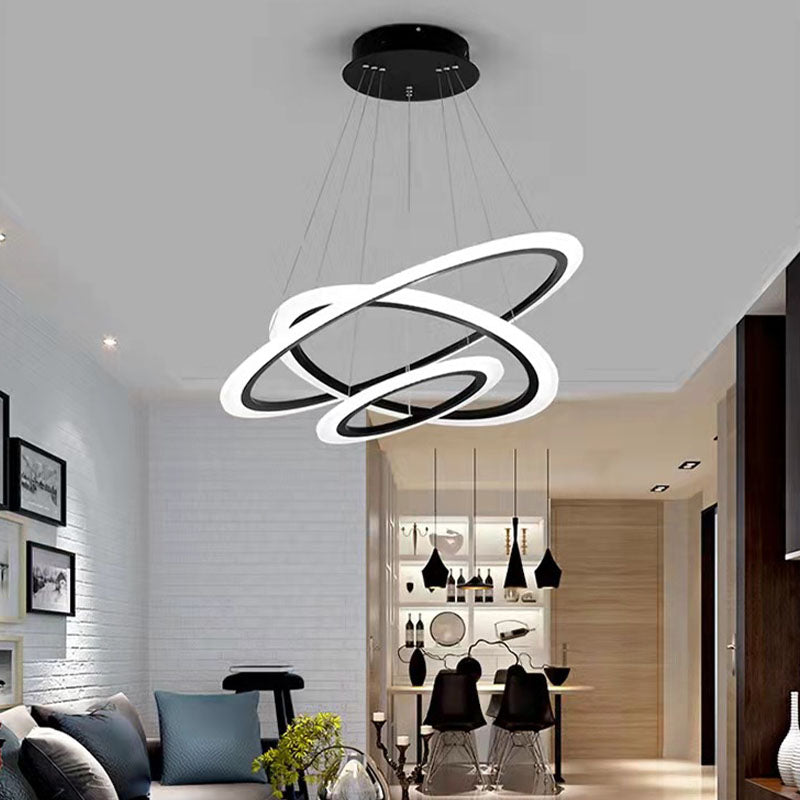 Multi-Tier Chandelier Light Fixture Modern Simplicity Acrylic Pendant Lighting for Restaurant