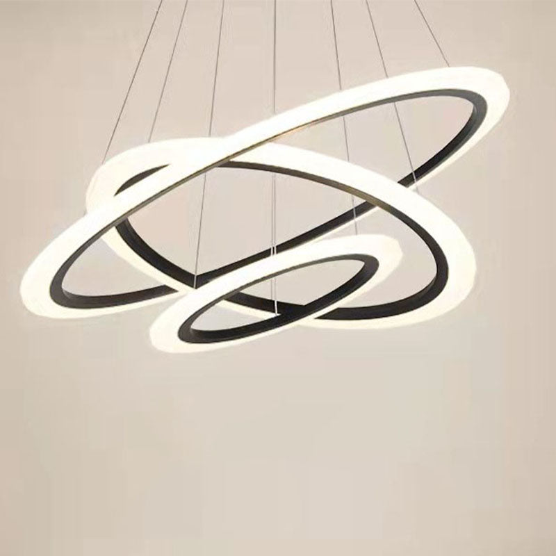 Multi-Tier Chandelier Light Fixture Modern Simplicity Acrylic Pendant Lighting for Restaurant