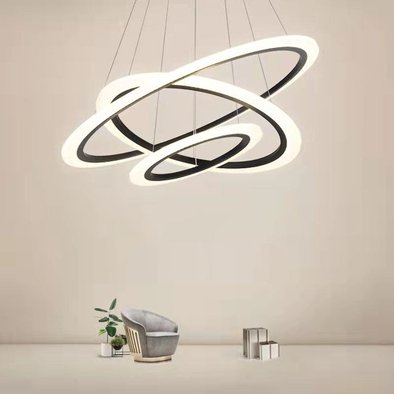 Multi-Tier Chandelier Light Fixture Modern Simplicity Acrylic Pendant Lighting for Restaurant