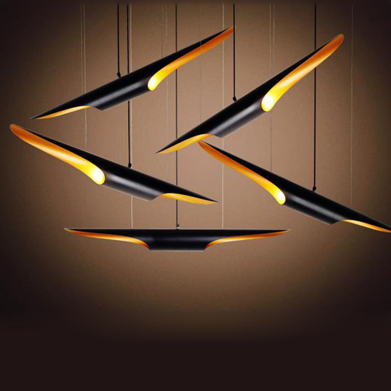 Zeitgenössische geometrische Bauernhaus Deckenleuchte für Esszimmer Café