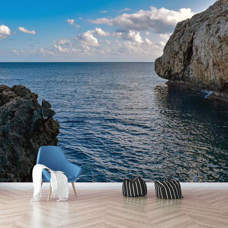 Photography Seascape Mural Wall Decor Environment Friendly for Living Room