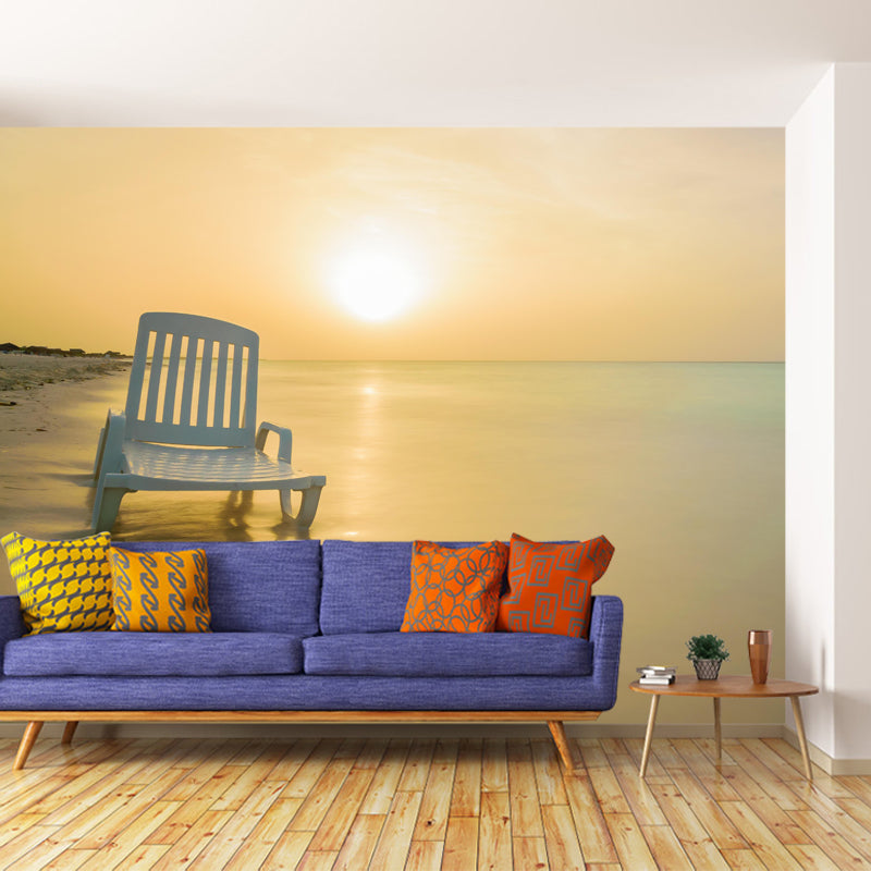 Contemporary Seascape Mural Wall Decor Environment Friendly for Sitting Room