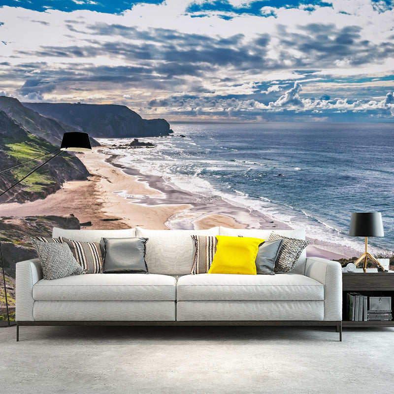 Contemporary Seascape Mural Wall Decor Environment Friendly for Living Room
