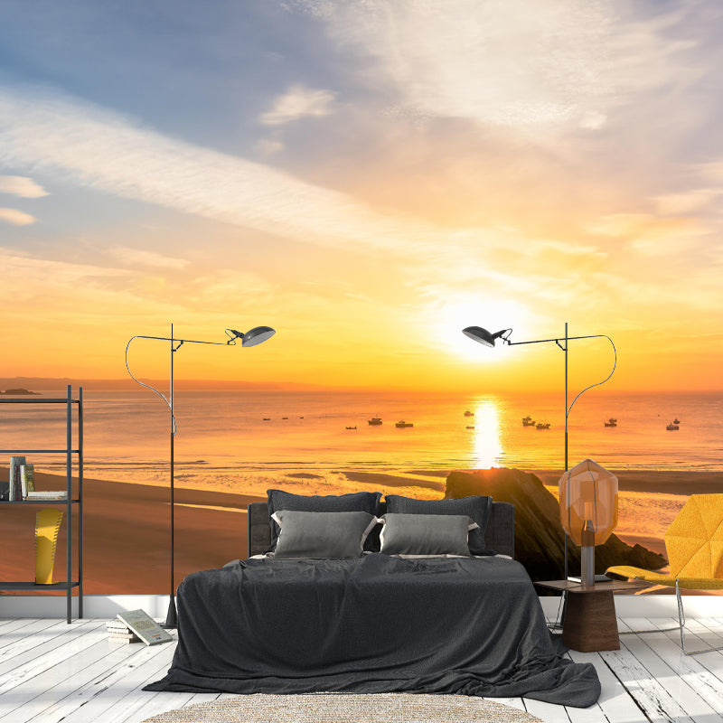 Contemporary Seascape Mural Wall Decor Environment Friendly for Living Room