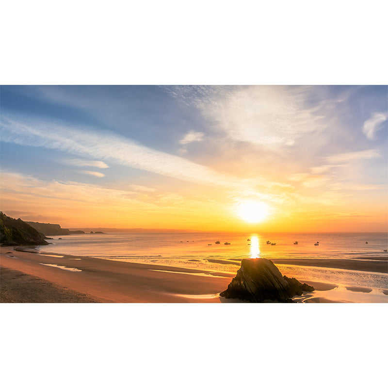 Contemporary Seascape Mural Wall Decor Environment Friendly for Living Room