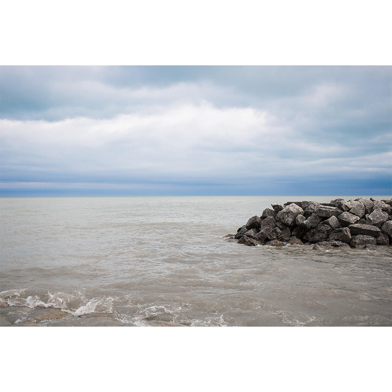 Customized Seascape Wall Mural Mildew Resistant Wallpaper for Dining Room