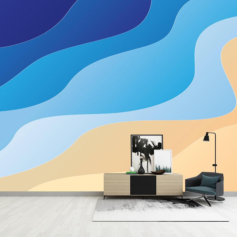 Geometry Illustration Mural Wall Decor Environment Friendly for Sitting Room