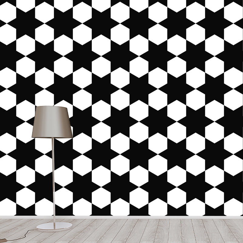 Geometry Illustration Mural Wall Decor Environment Friendly for Sitting Room