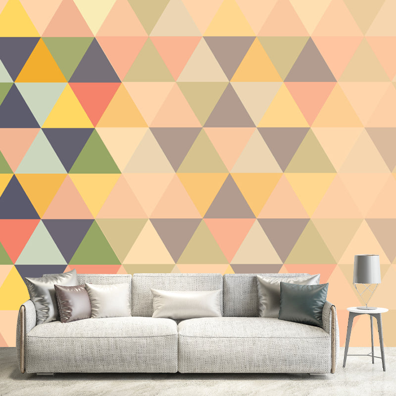 Illustration Geometry Mural Wall Decor Environment Friendly for Dining Room