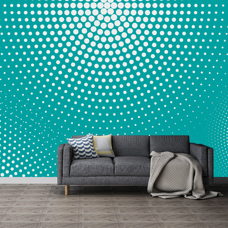 Customized Illustration Geometry Wall Mural Mildew Resistant Wallpaper for Dining Room