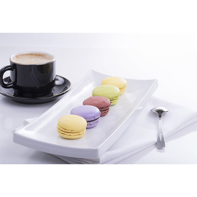 Customized Wall Mural Dessert with Macaron Pattern Mildew Resistant Wallpaper Commerce Shop