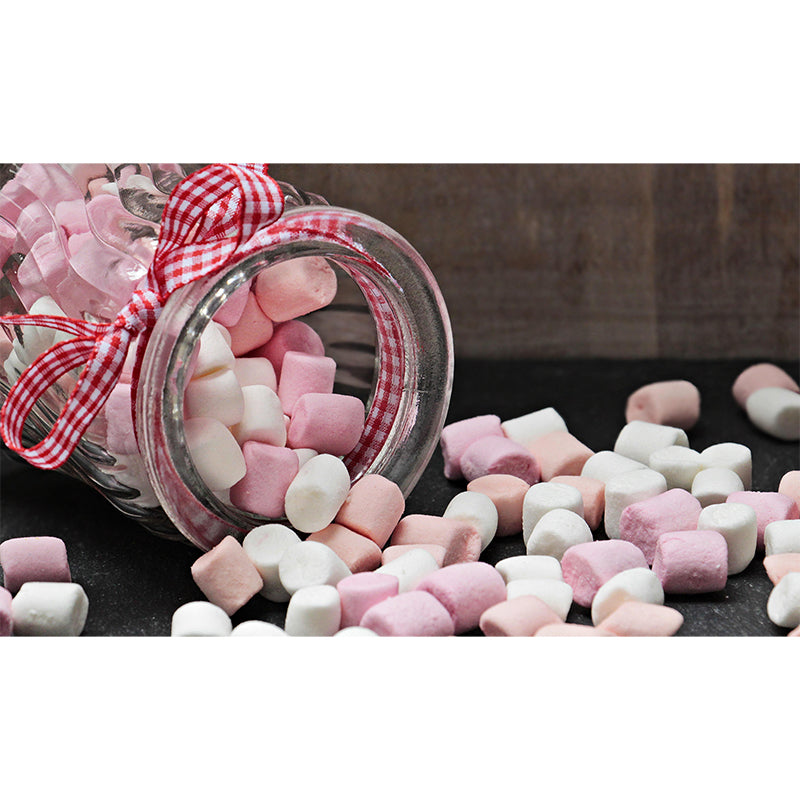 Modern Mural Dessert with Marshmallow Pattern Wall Decor Eco-friendly for Dessert Shop