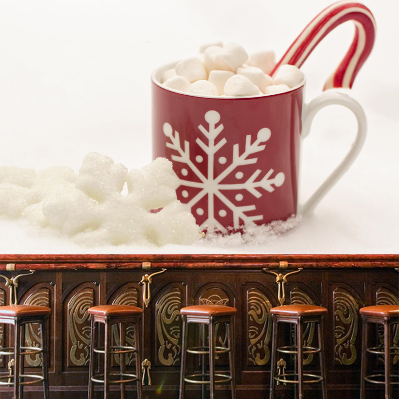 Modern Mural Dessert with Marshmallow Pattern Wall Covering Environment Friendly for Dessert Shop