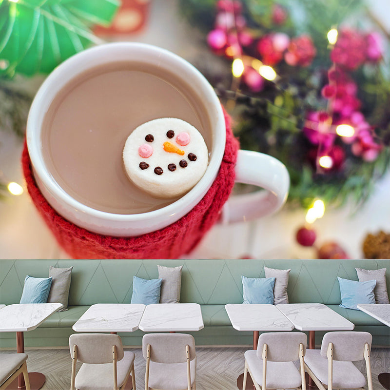 Modern Marshmallow Mural Wall Decor Environment Friendly for Dessert Shop