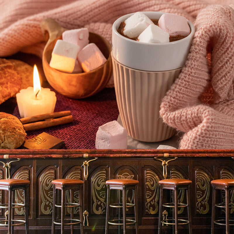 Marshmallow Dessert Mural Wall Decor Environment Friendly for Dessert Shop