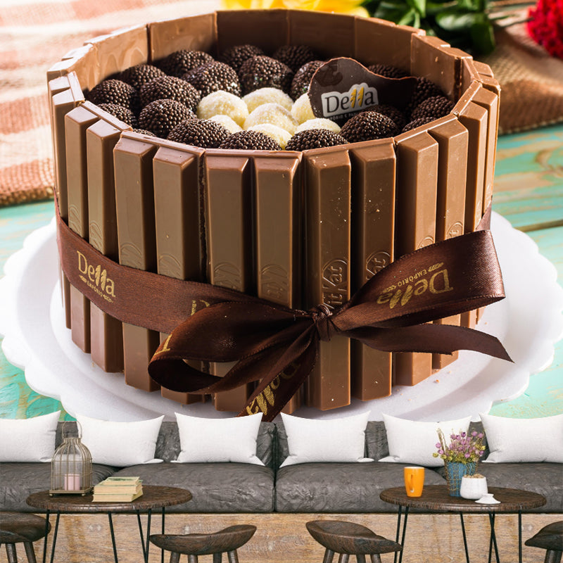 Modern Mural Dessert with Chocolate Pattern Environment Friendly for Dessert Shop