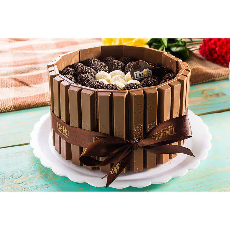 Modern Mural Dessert with Chocolate Pattern Environment Friendly for Dessert Shop
