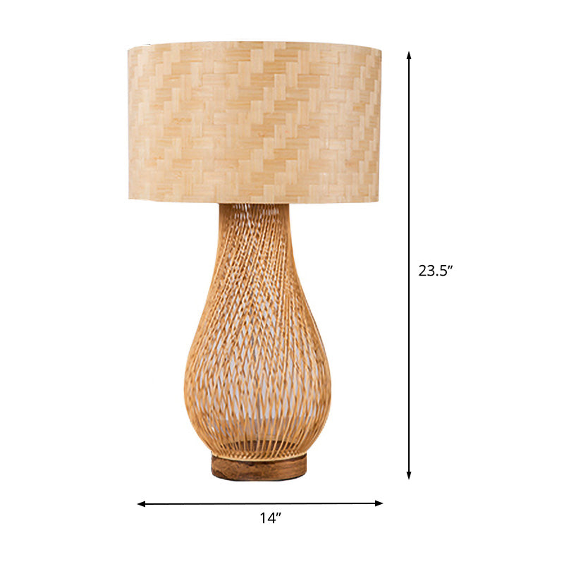 Bamboo Droplet Desk Light Chine