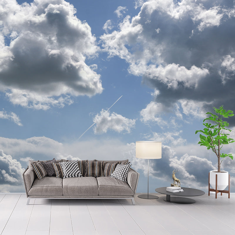 Clear Sky Wall Mural Wallpaper for Dining Room Universe Wall Art, Waterproof