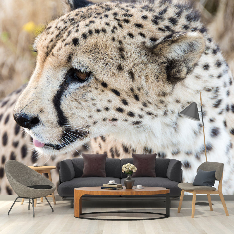 Cheetah Mural Waterproofing Wall Covering for Home Decoration, Made to Measure