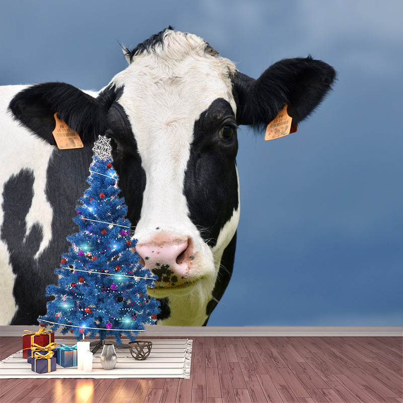 Milk Cow Wall Covering for Home Decoration Living Room Home Decor, Water Resistant