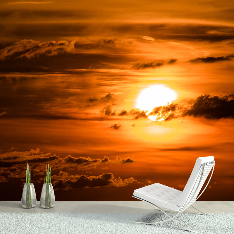 Evening Sky Mural Moisture-Resistant Wall Decoration for Living Room Bedroom