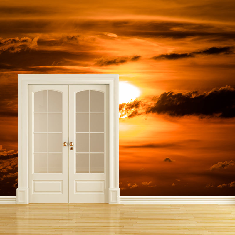 Evening Sky Mural Moisture-Resistant Wall Decoration for Living Room Bedroom