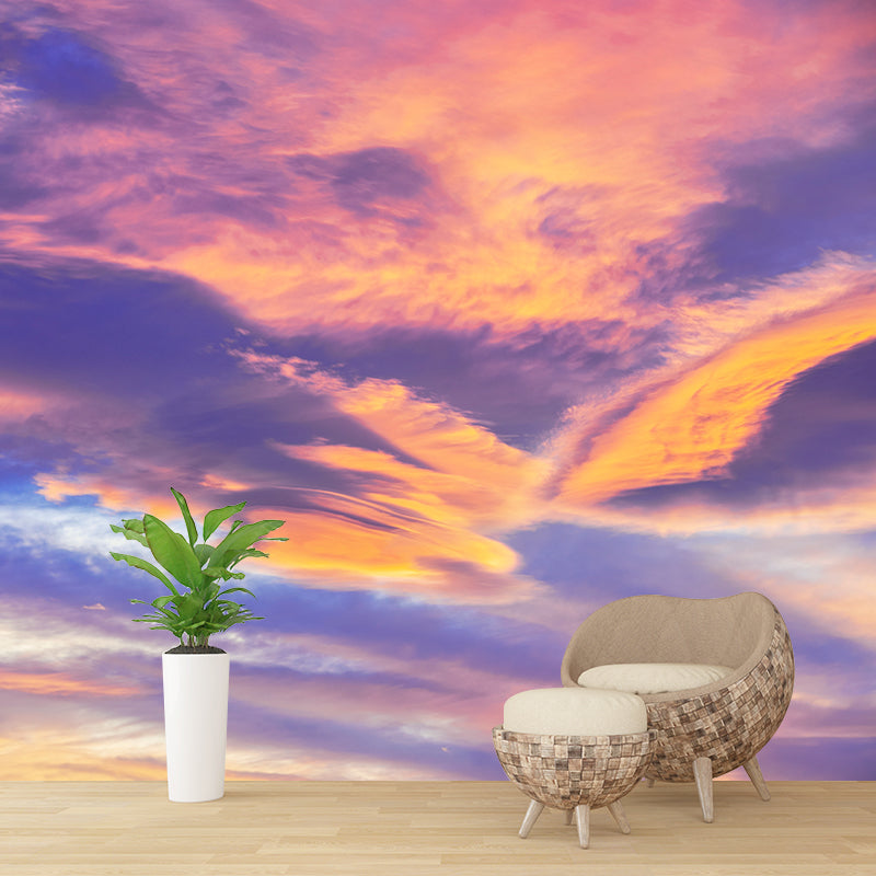 Sky Contemporary Wall Art Gepersonaliseerde Grootte Lichte Kleur Muurschildering Behang voor Eetkamer