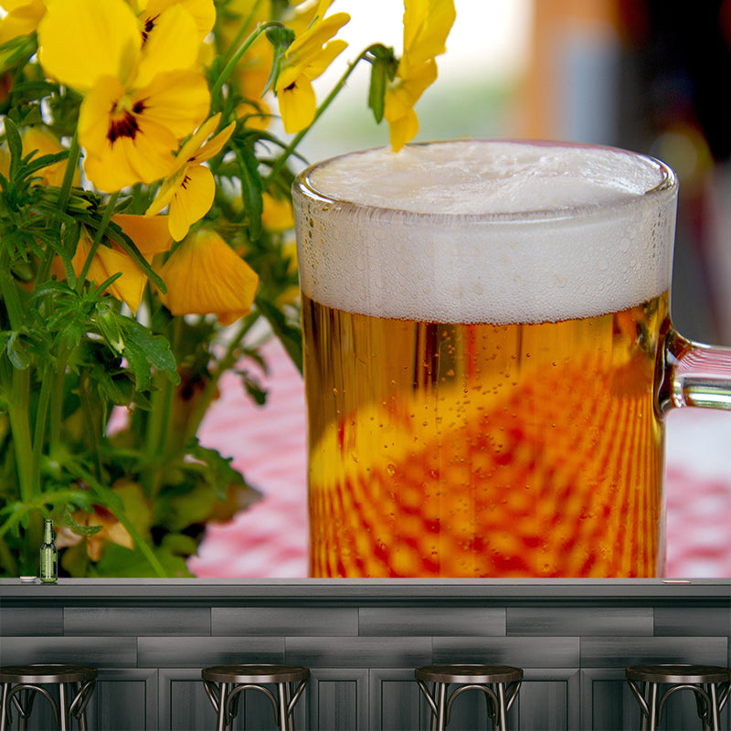 Beer Commercial Wine Bar Decorative Painting Wall Art, Personalized Size