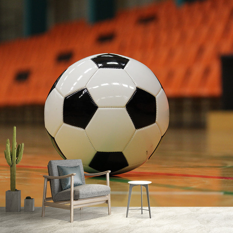 Football Wallpaper Murals Stain Resistant Wall Covering for Living Room