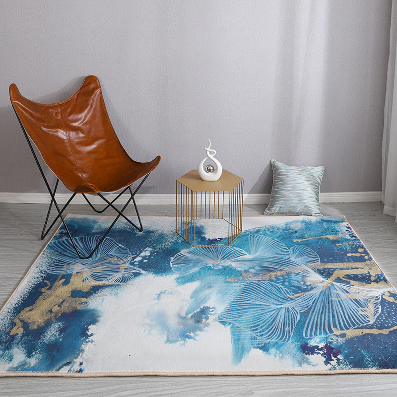 Minimalist Area Rug Funky Abstract Pattern Rug Polyester Anti-Slip Carpet for Living Room