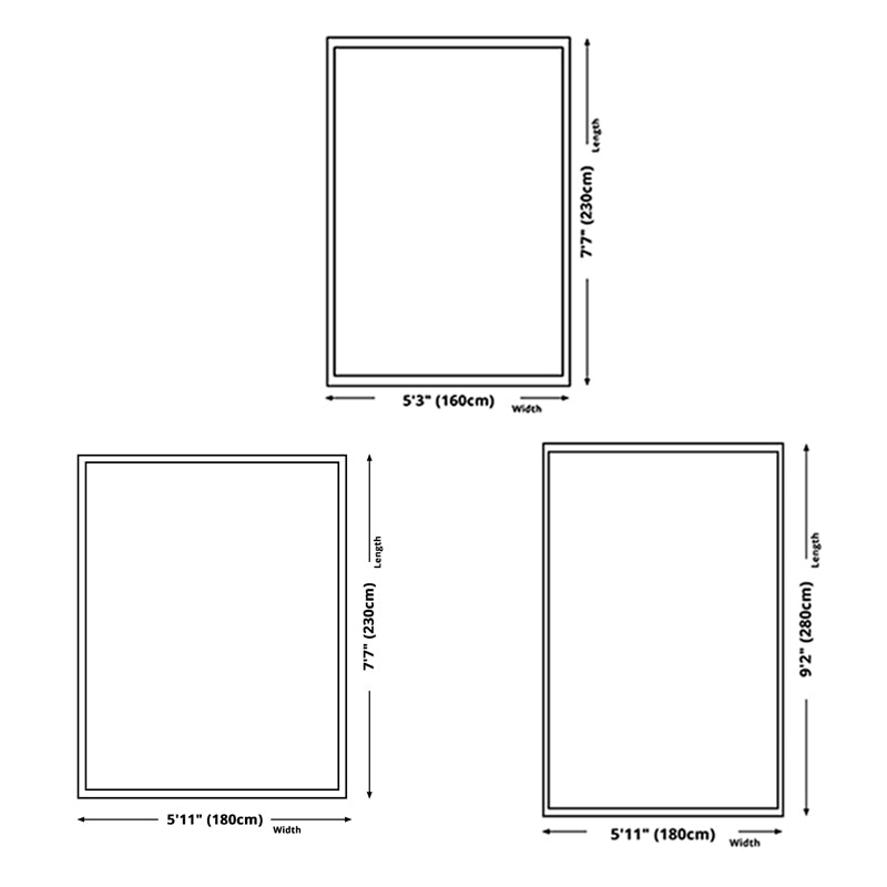 Modern Geometric Carpet Simplicity Washable Polyester Rug Stain Resistant Carpet for Home Decor