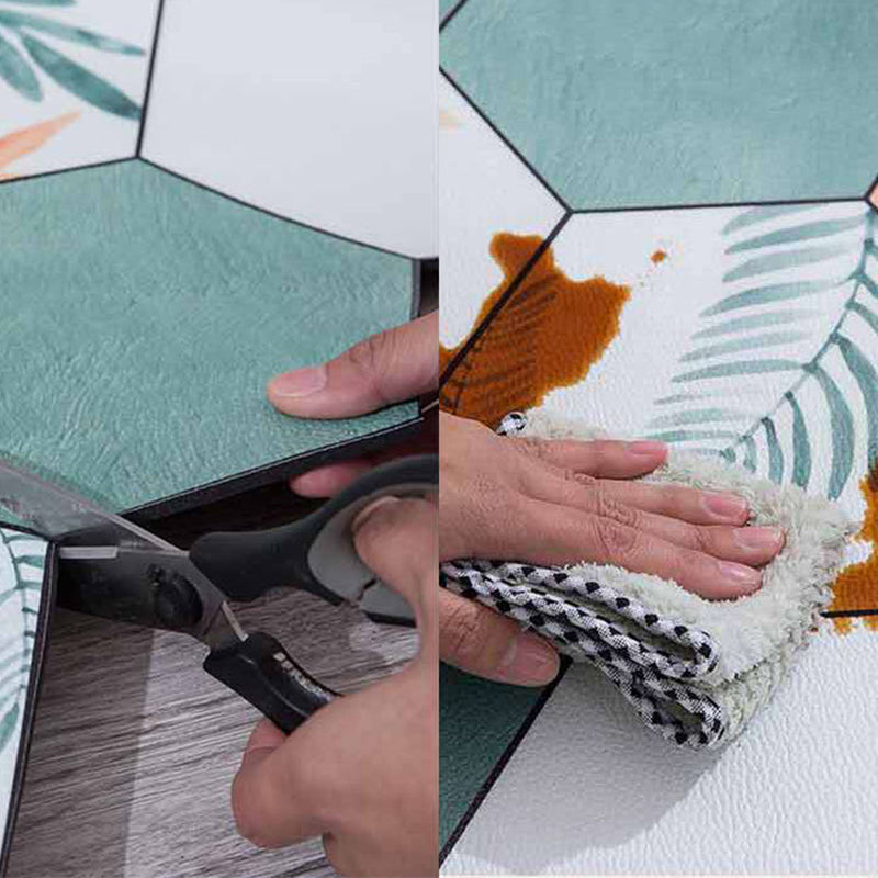 Yellow Modern Area Carpet Abstract Pattern Polyester Area Rug Stain Resistant Rug for Living Room