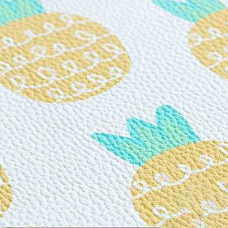 Yellow Modern Area Carpet Abstract Pattern Polyester Area Rug Stain Resistant Rug for Living Room