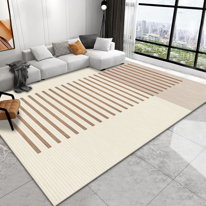 Chic Modern Area Carpet Geometric Pattern Polyester Area Rug Stain Resistant Rug for Home Decor