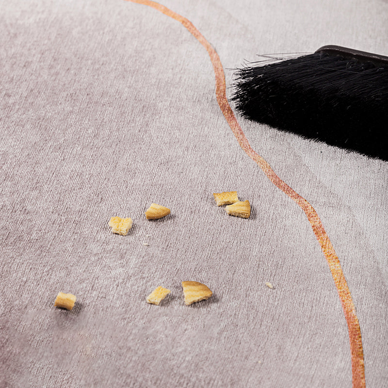 Modern Living Room Area Rug Geometric Pattern  Polyester Area Carpet Non-Slip Backing Rug