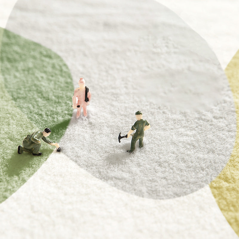 Grey Modern Carpet Polyester Color Block Carpet Washable Carpet for Living Room