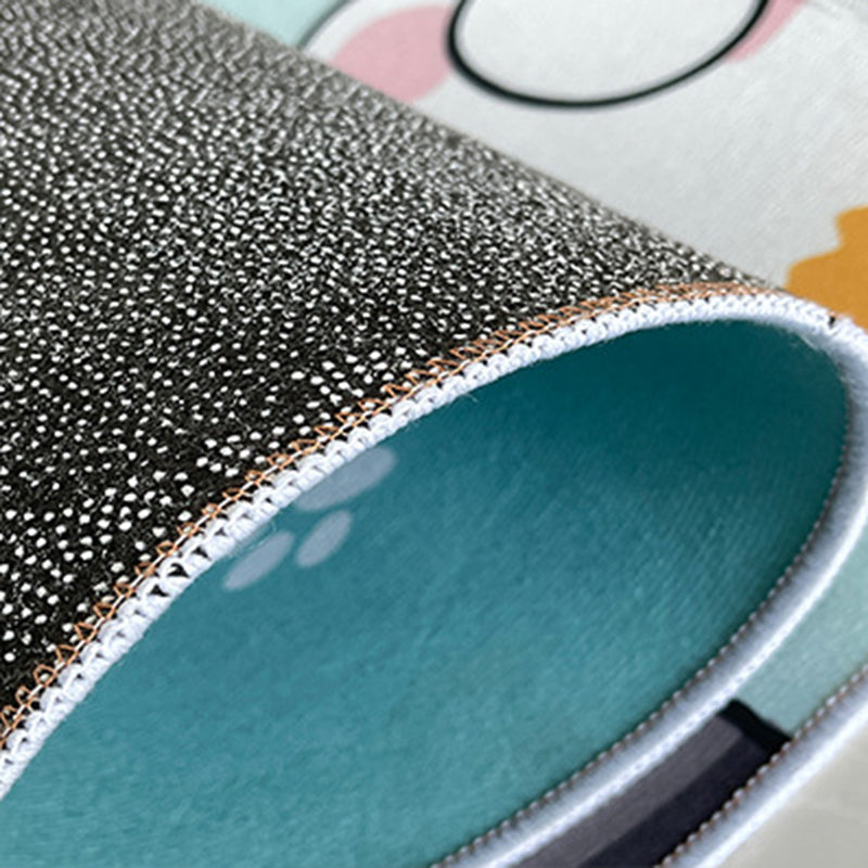 Relaxing Checkered Print Carpet Polyester Area Rug Stain Resistant Indoor Carpet for Living Room