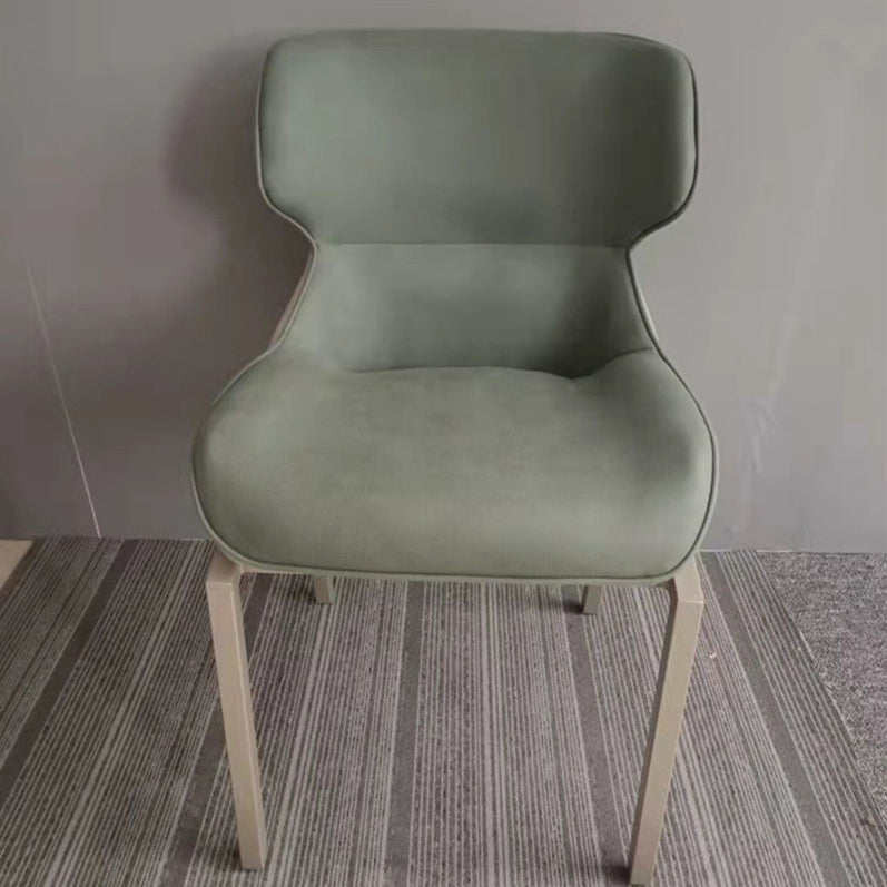 Ensemble de chaises en métal de Style Glam, chaises de salle à manger de cuisine à dossier solide