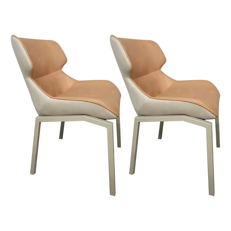 Ensemble de chaises en métal de Style Glam, chaises de salle à manger de cuisine à dossier solide