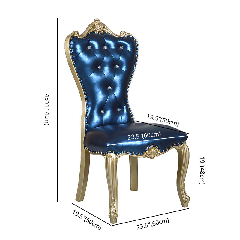 Chaise de salle à manger de style victorien Parsons, chaise sans accoudoirs pour usage domestique