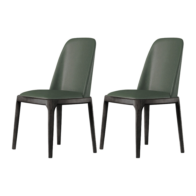 Chaises de salle à manger en bois de style scandinave, chaise à dossier solide sans bras pour salle à manger