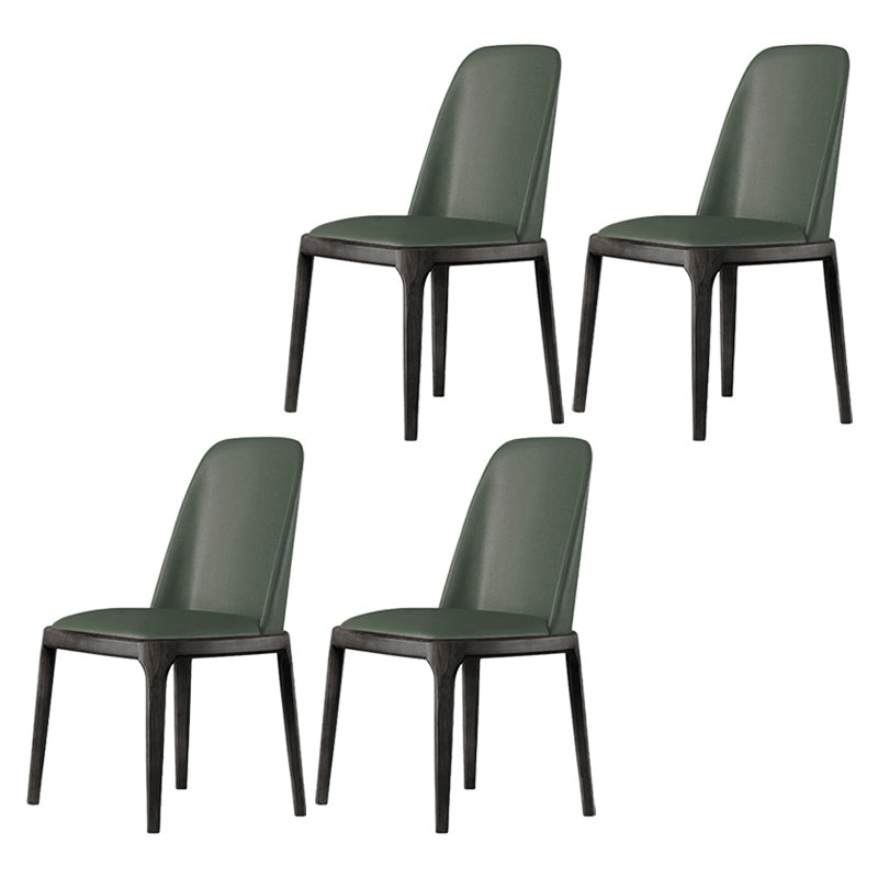 Chaises de salle à manger en bois de style scandinave, chaise à dossier solide sans bras pour salle à manger