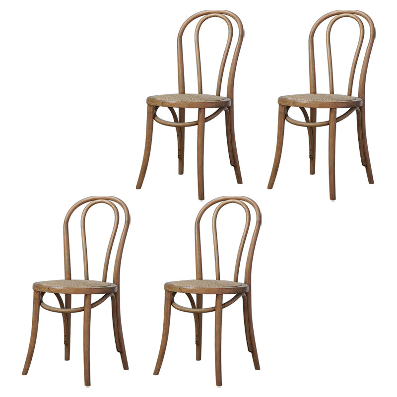 Bentwood Armless Side Dining Chairs Country Style Wood Dining Room Chair