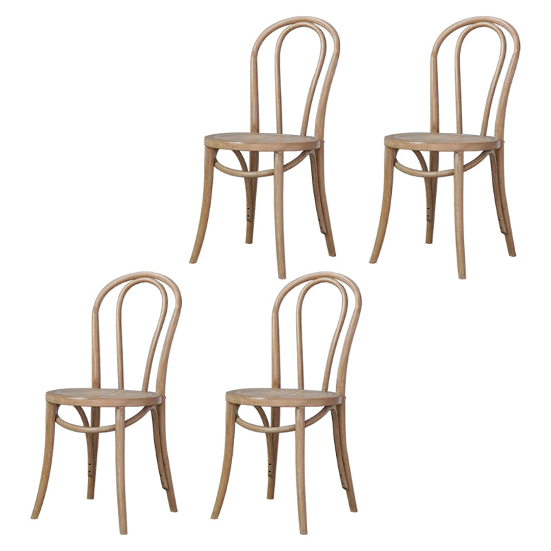 Bentwood Armless Side Dining Chairs Country Style Wood Dining Room Chair